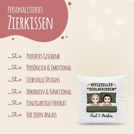 SEO. Personalisiertes Kissen mit Motiv - Offizielles Schlafkissen - Linkreich