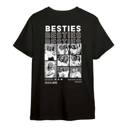 SEO. Personalisiertes Oversized T-Shirt - Besties - Schwarz Linkreich