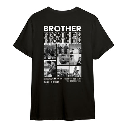 SEO. Personalisiertes Oversized T-Shirt - Brother - Schwarz Linkreich