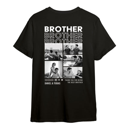 SEO. Personalisiertes Oversized T-Shirt - Brother - Weiss Linkreich