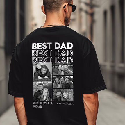 SEO. Personalisiertes Oversized T-Shirt - Dad - Schwarz Linkreich