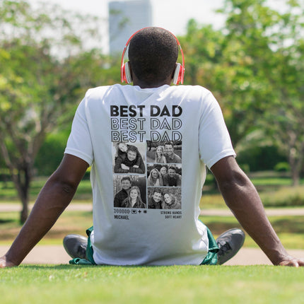 SEO. Personalisiertes Oversized T-Shirt - Dad - Weiss Linkreich