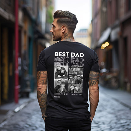 SEO. Personalisiertes Oversized T-Shirt - Dad - Weiss Linkreich