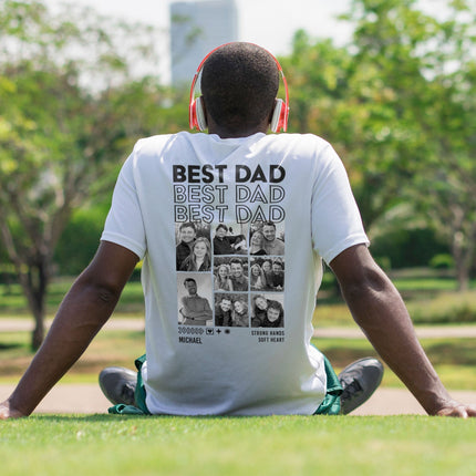 SEO. Personalisiertes Oversized T-Shirt - Dad - Weiss Linkreich