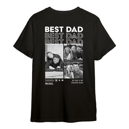 SEO. Personalisiertes Oversized T-Shirt - Dad - Weiss Linkreich