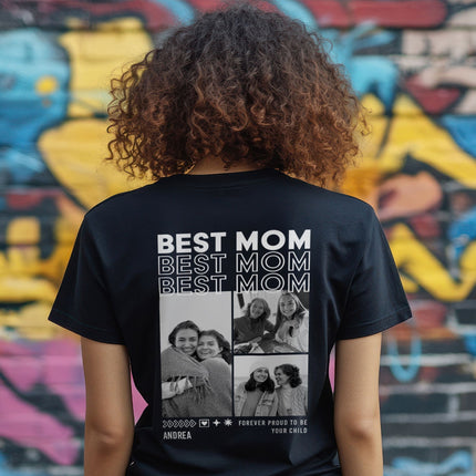 SEO. Personalisiertes Oversized T-Shirt - Mom - Weiss Linkreich