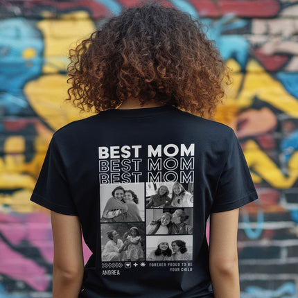 SEO. Personalisiertes Oversized T-Shirt - Mom - Weiss Linkreich