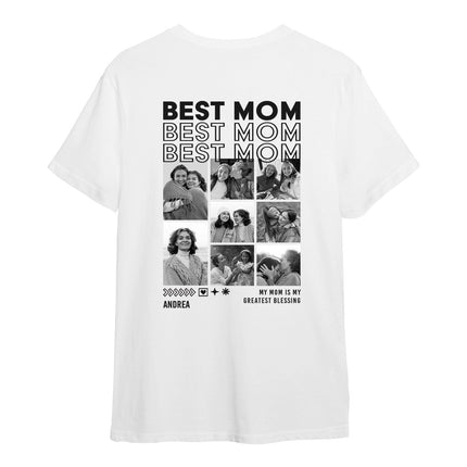 SEO. Personalisiertes Oversized T-Shirt - Mom - Weiss Linkreich