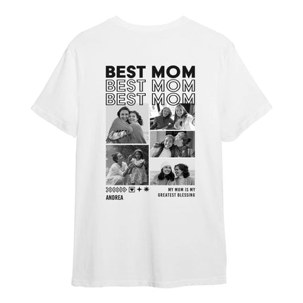 SEO. Personalisiertes Oversized T-Shirt - Mom - Weiss Linkreich