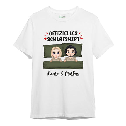 SEO. Personalisiertes Oversized T-Shirt - Offizielles Schlafshirt - Weiss Linkreich