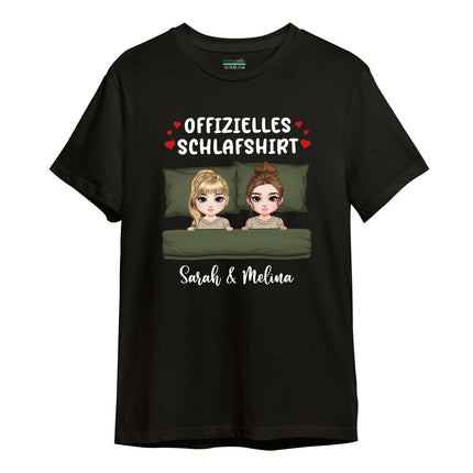 SEO. Personalisiertes Oversized T-Shirt - Offizielles Schlafshirt - Schwarz Linkreich