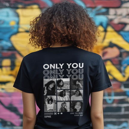 SEO. Personalisiertes Oversized T-Shirt - Only You - Schwarz Linkreich