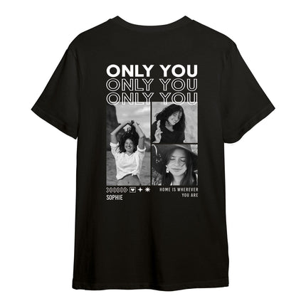 SEO. Personalisiertes Oversized T-Shirt - Only You - Weiss Linkreich