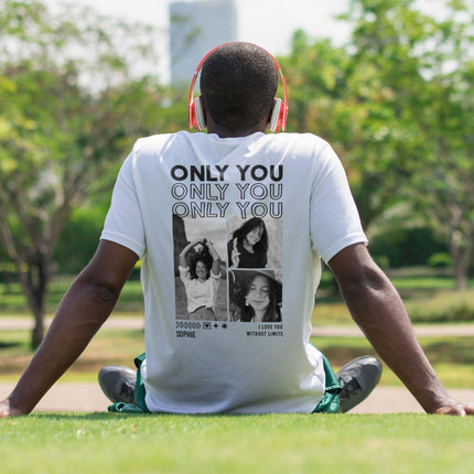 SEO. Personalisiertes Oversized T-Shirt - Only You - Weiss Linkreich
