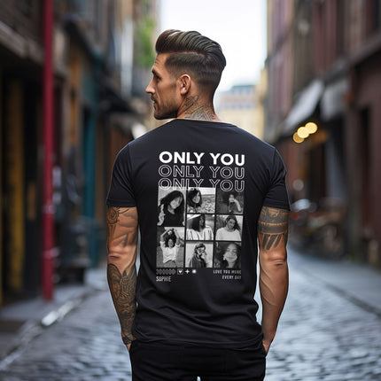 SEO. Personalisiertes Oversized T-Shirt - Only You - Schwarz Linkreich