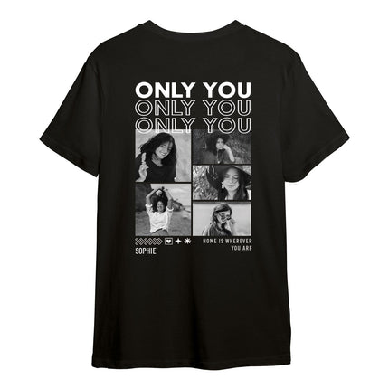 SEO. Personalisiertes Oversized T-Shirt - Only You - Weiss Linkreich