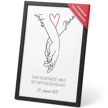 SEO. Personalisiertes Poster - Der schönste Weg - Personalisiertes Geschenk - A4 Linkreich