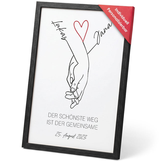 SEO. Personalisiertes Poster - Der schönste Weg - Personalisiertes Geschenk - A4 Linkreich