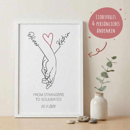 SEO. Personalisiertes Poster - Der schönste Weg - Personalisiertes Geschenk - A4 Linkreich