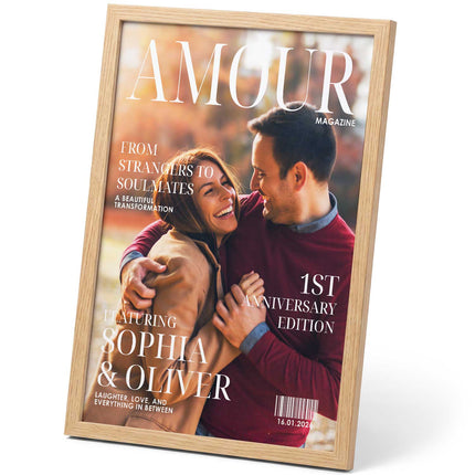 SEO. Personalisiertes Poster - Love Magazine - Personalisiertes Geschenk mit Foto - A4 Linkreich