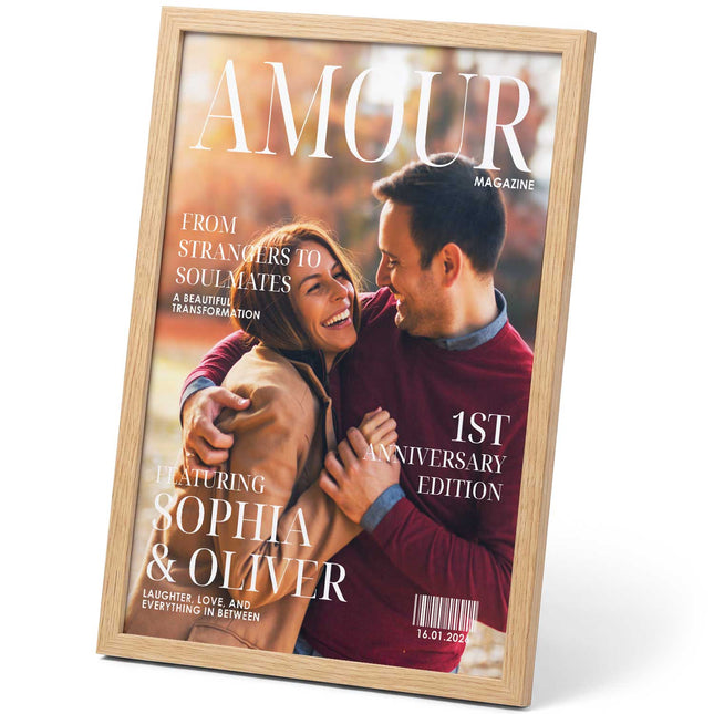 SEO. Personalisiertes Poster - Love Magazine - Personalisiertes Geschenk mit Foto - A4 Linkreich