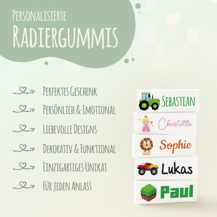 SEO. Personalisiertes Radiergummi zur Einschulung - Linkreich