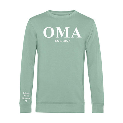 SEO. Personalisiertes Sweatshirt - Schriftzug - Mint Linkreich