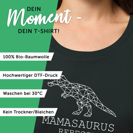 SEO. Personalisiertes T-Shirt für Damen - MAMASAURUS - Altrosa Linkreich