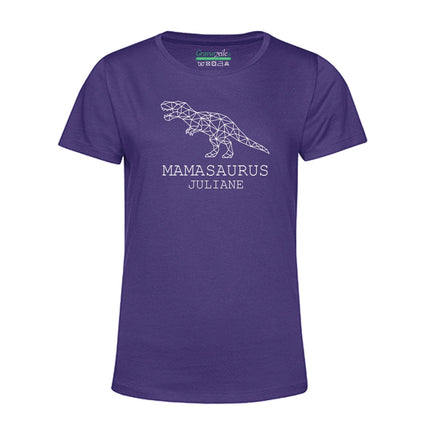 SEO. Personalisiertes T-Shirt für Damen - MAMASAURUS - Lila Linkreich