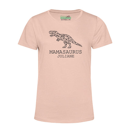 SEO. Personalisiertes T-Shirt für Damen - MAMASAURUS - Altrosa Linkreich