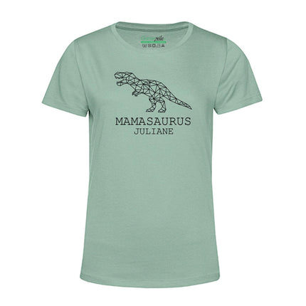 SEO. Personalisiertes T-Shirt für Damen - MAMASAURUS - Mint Linkreich