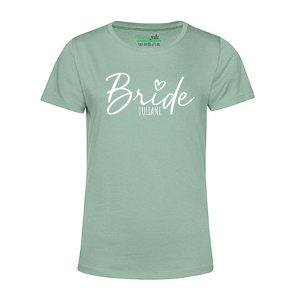 SEO. Personalisiertes T-Shirt für Damen - TEAM Bride - Mint Linkreich
