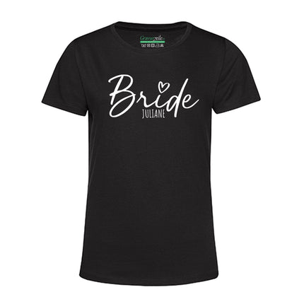 SEO. Personalisiertes T-Shirt für Damen - TEAM Bride - Schwarz Linkreich