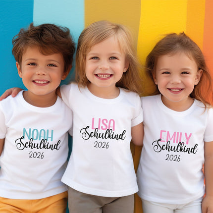 SEO. Personalisiertes T-Shirt für Kinder - Schulkind - Weiblich Linkreich