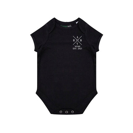 SEO. Personalisiertes T-Shirt Set für die Familie - Kreuz Herz - Babys Linkreich