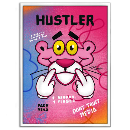 Pink Panther Hustler - Leinwandbild Pop Art (Canvas) kaufen bei Linkreich – Jetzt entdecken!