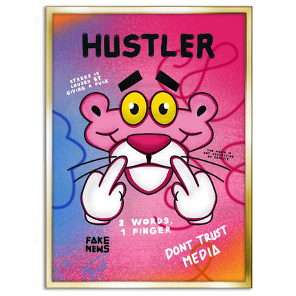 Pink Panther Hustler - Leinwandbild Pop Art (Canvas) kaufen bei Linkreich – Jetzt entdecken!