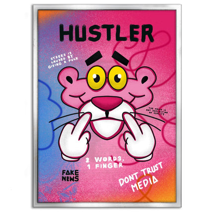 Pink Panther Hustler - Leinwandbild Pop Art (Canvas) kaufen bei Linkreich – Jetzt entdecken!