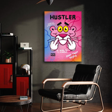 Pink Panther Hustler - Leinwandbild Pop Art (Canvas) kaufen bei Linkreich – Jetzt entdecken!