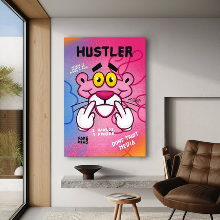 Pink Panther Hustler - Leinwandbild Pop Art (Canvas) kaufen bei Linkreich – Jetzt entdecken!