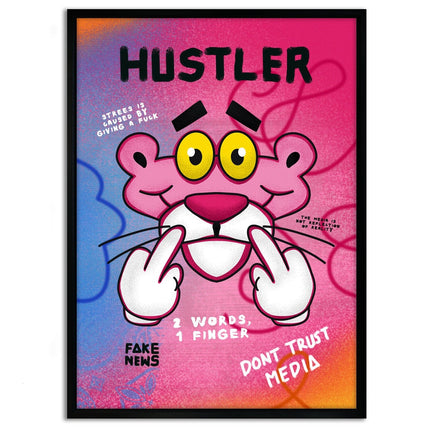 Pink Panther Hustler - Leinwandbild Pop Art (Canvas) kaufen bei Linkreich – Jetzt entdecken!