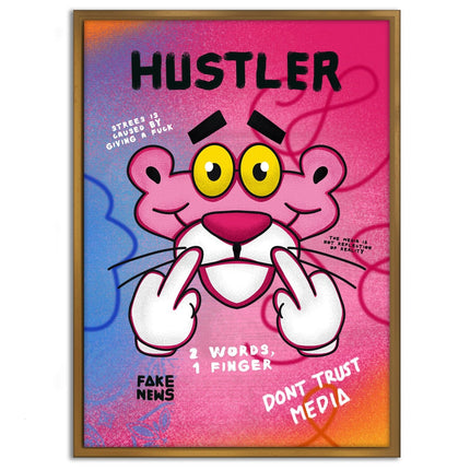 Pink Panther Hustler - Leinwandbild Pop Art (Canvas) kaufen bei Linkreich – Jetzt entdecken!