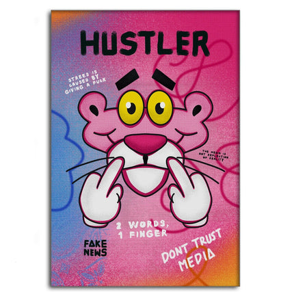 Pink Panther Hustler - Leinwandbild Pop Art (Canvas) kaufen bei Linkreich – Jetzt entdecken!