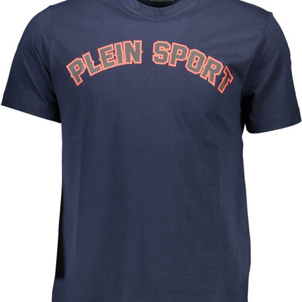SEO. PLEIN SPORT Herren T-Shirt Blau – Kurzarm mit Druck | soulluna.de - Blau Linkreich