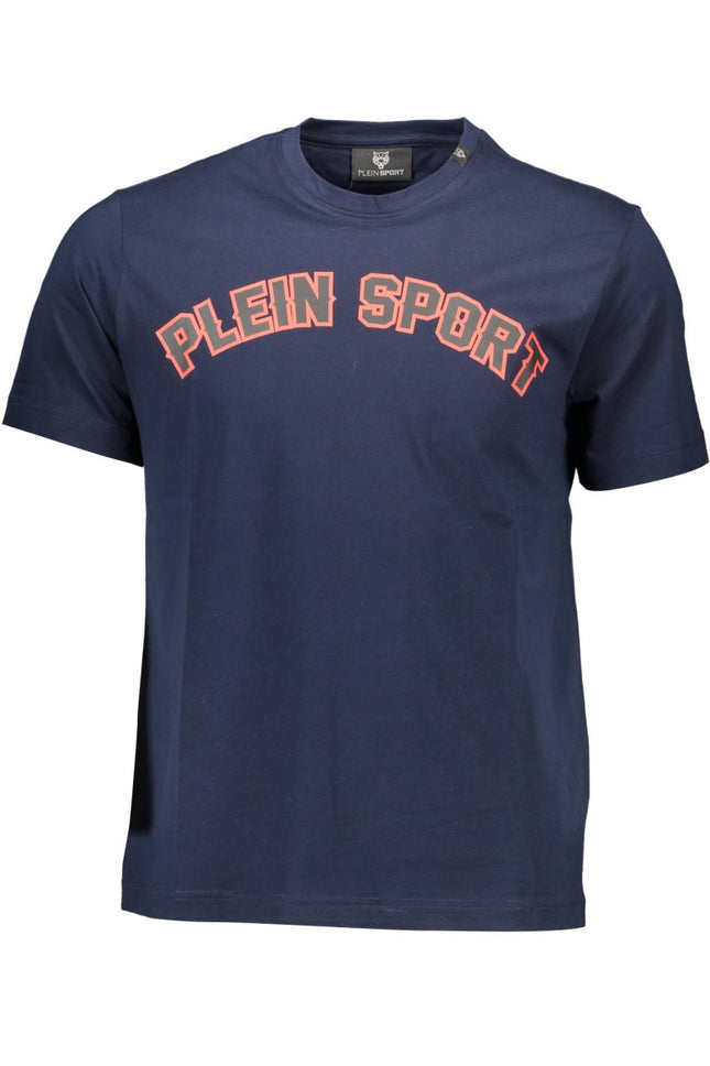 SEO. PLEIN SPORT Herren T-Shirt Blau – Kurzarm mit Druck | soulluna.de - Blau Linkreich
