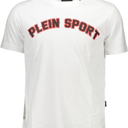 SEO. PLEIN SPORT Herren T-Shirt Blau – Kurzarm mit Druck | soulluna.de - Weiß Linkreich