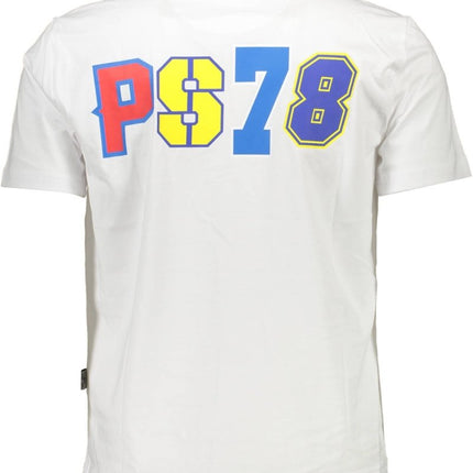 SEO. PLEIN SPORT Herren T-Shirt Blau – Kurzarm mit Druck | soulluna.de - Weiß Linkreich