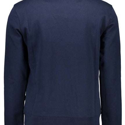 SEO. PLEIN SPORT Sweatshirt Herren Blau – Rundle Ausschnitt mit Logo - Druck - Blau Linkreich
