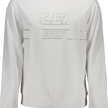 SEO. PLEIN SPORT Sweatshirt Herren Grau – Rundhalsausschnitt mit Kontrastdetails | soulluna.de - Weiß Linkreich