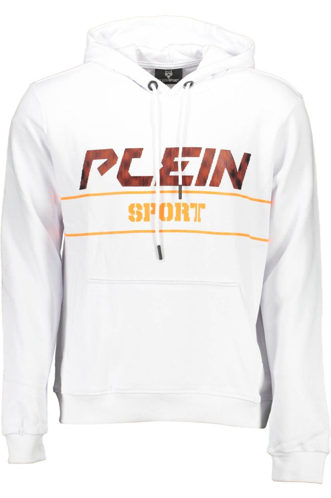 SEO. PLEIN SPORT Sweatshirt Herren – Kapuzenpullover aus Italien für Herbst/Winter - Weiß Linkreich